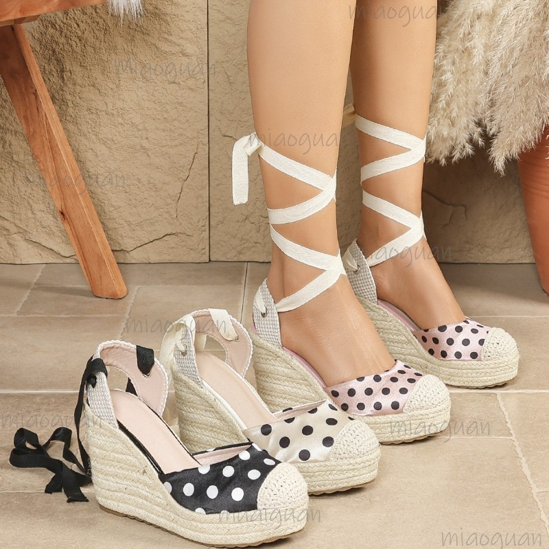 Wedge Espadrille Women - 2026 새 봄 여름 여성용 도트