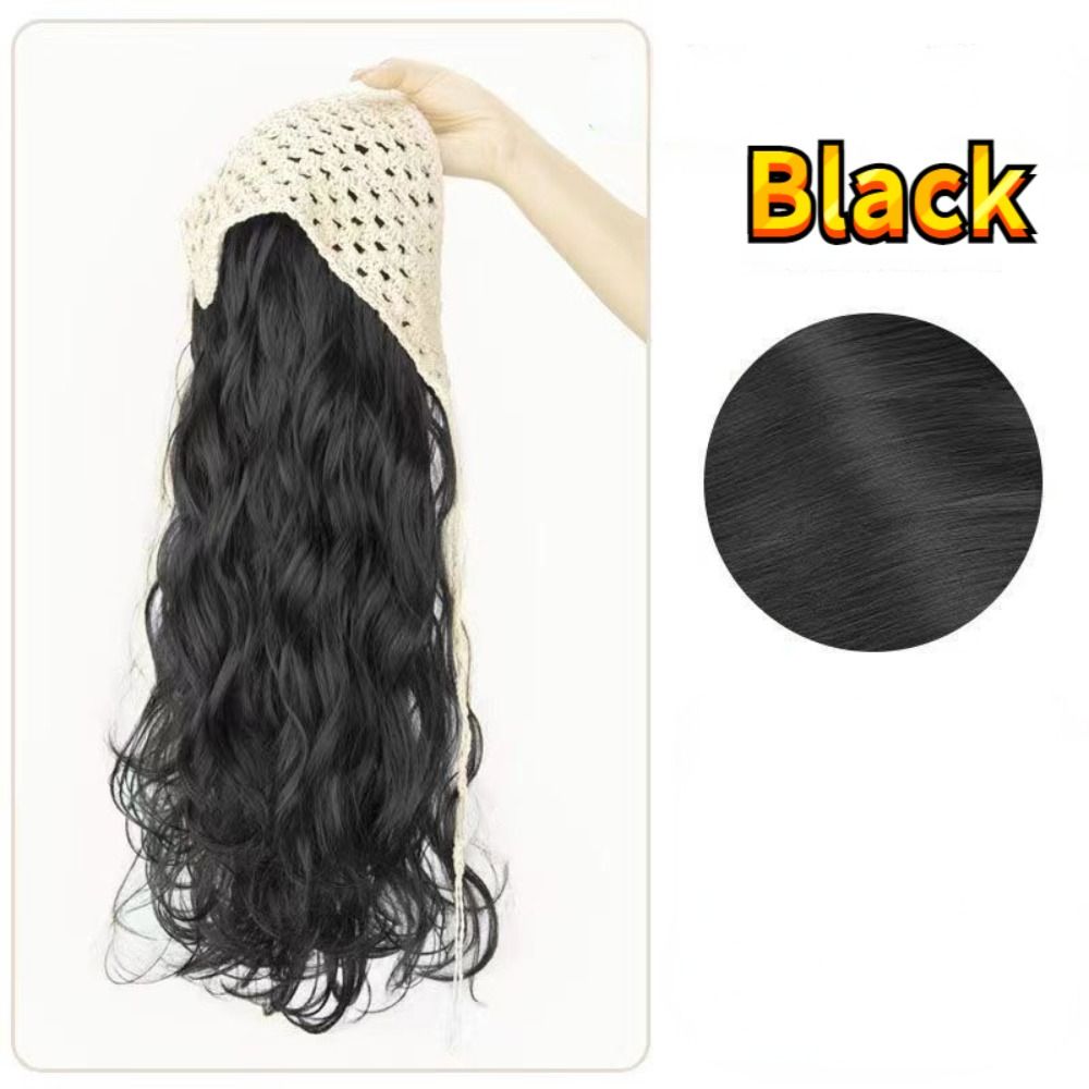Headband Summer Knit - 패션 65CM 가발 삼각형 헤드스카프 속이