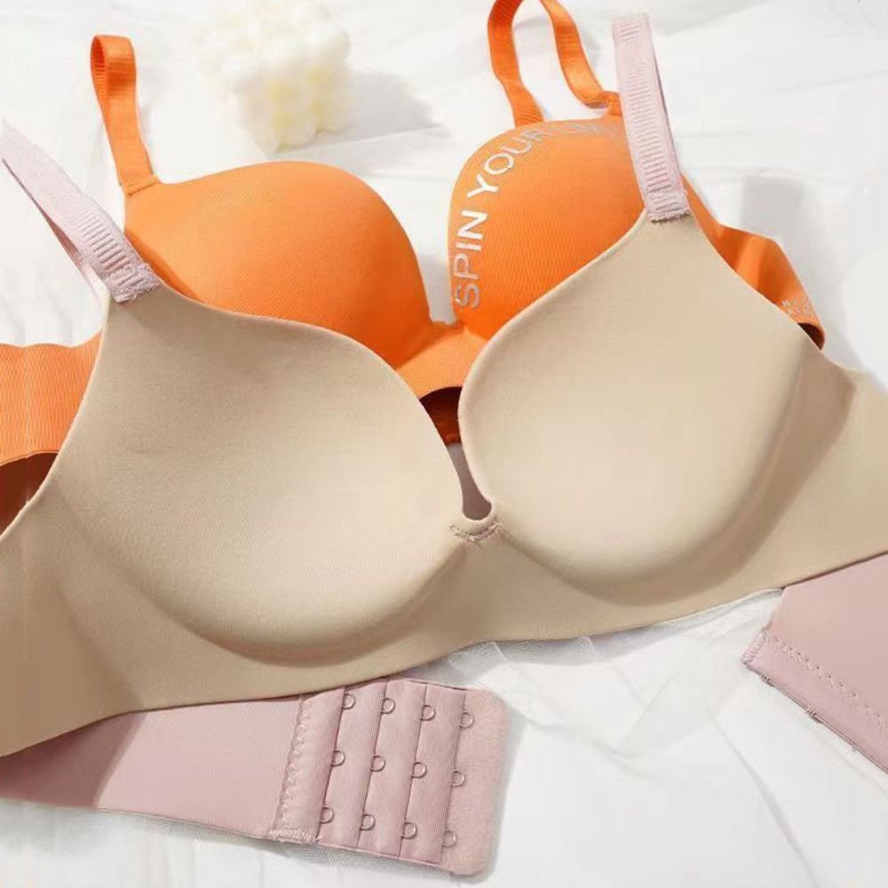 Bralette Triangle Set - 패션 레터 패턴 여성 딥 V