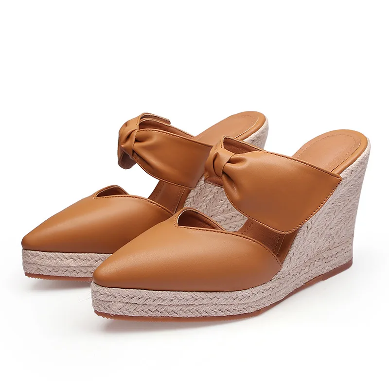 Wedge Espadrille Women - 여성용 하이힐 샌들 에스파드리유 웨지힐 뾰족한