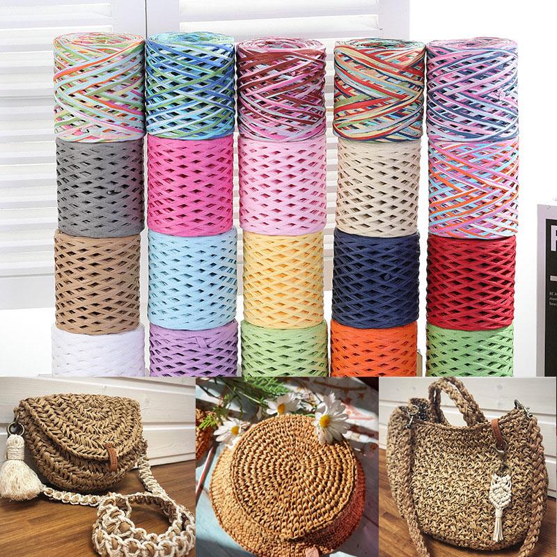 Crochet Bag Raffia - 200M 라피아 종이 로프 짚실 뜨개질용