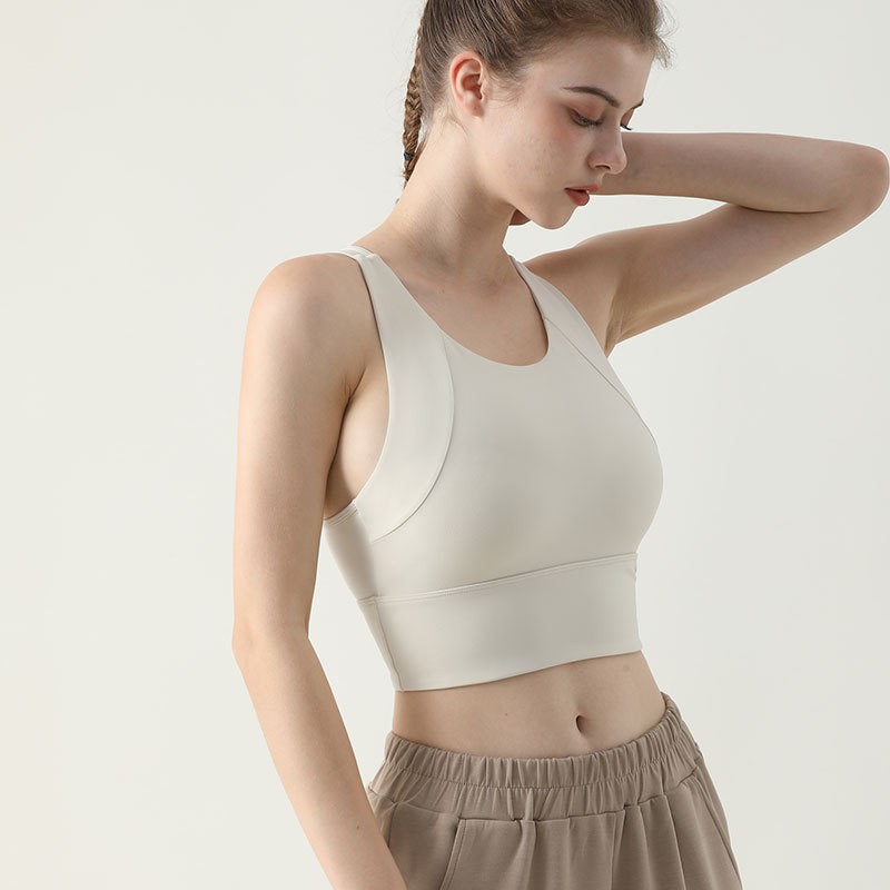 Bralette Triangle Set - 여성 스포츠 브래지어 탑 푸시 업