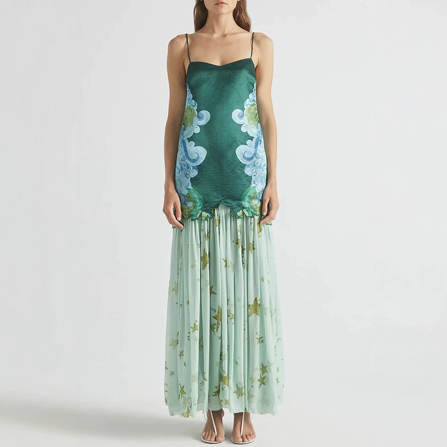 Midi Skirt Floral - Shpmishal 여성용 2피스 스커트 세트 2026