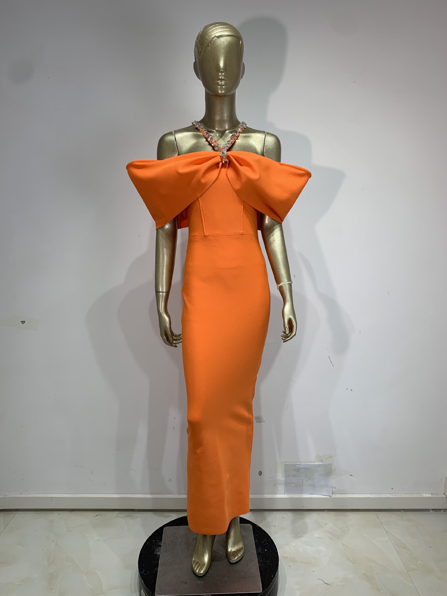 여성 유럽풍 미국풍 라인스톤 홀터 오프숄더 붕대형 맥시 - Maxi Dress Halter 리뷰 및 가격