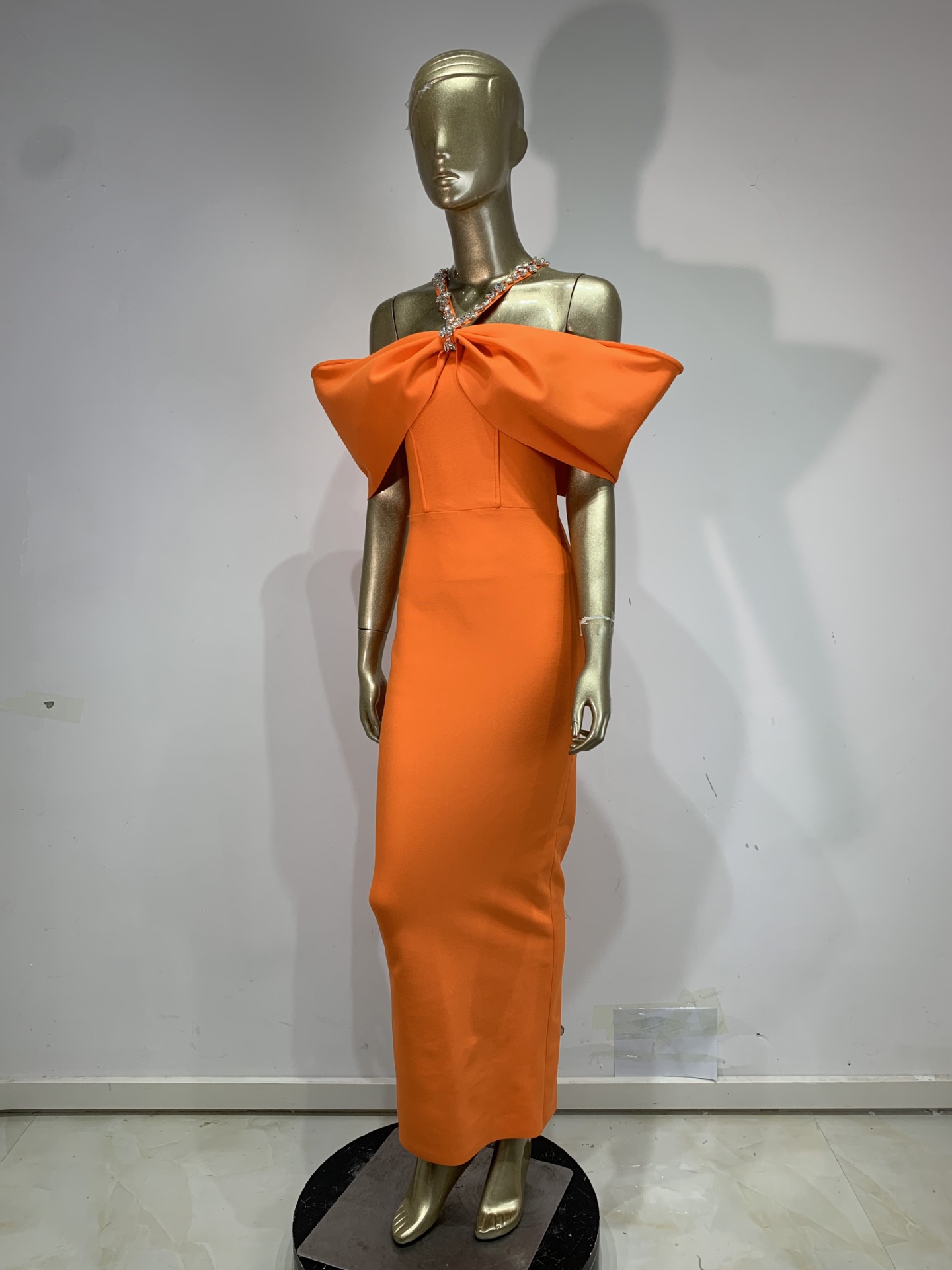 여성 유럽풍 미국풍 라인스톤 홀터 오프숄더 붕대형 맥시 - Maxi Dress Halter 리뷰 및 가격