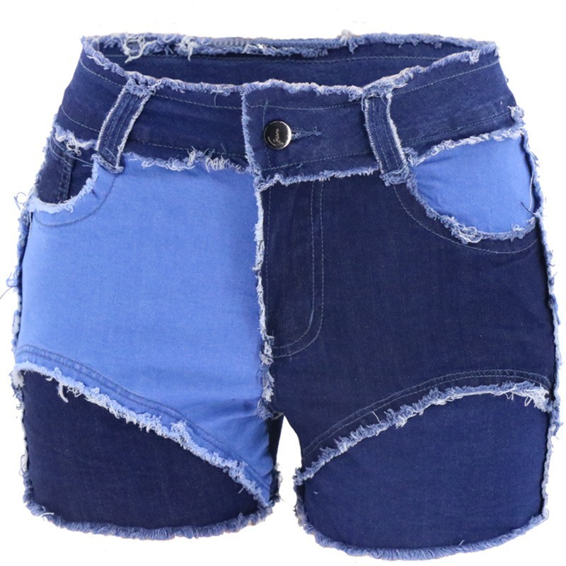 패션 미드웨이스트 슬림핏 찢어진 청바지 반바지 여성 데 - Shorts Denim Frayed 리뷰 및 가격