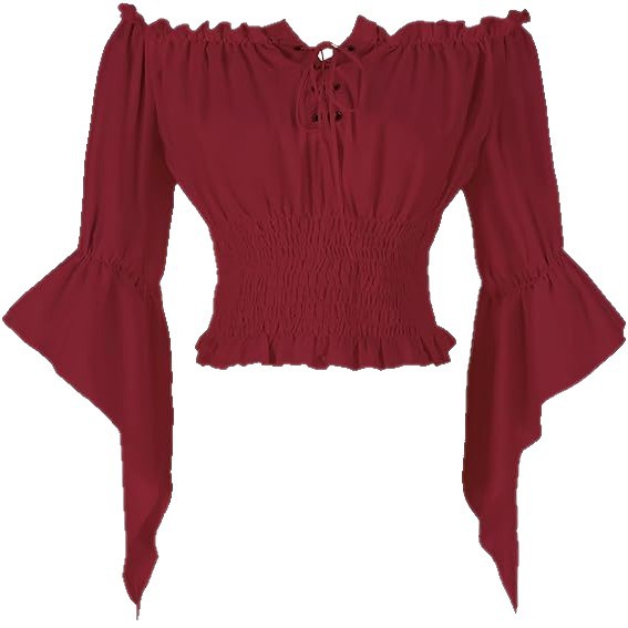 르네상스 중세 귀족 의상 여성 빈티지 블라우스 레트로  - Blouse Off Shoulder 리뷰 및 가격