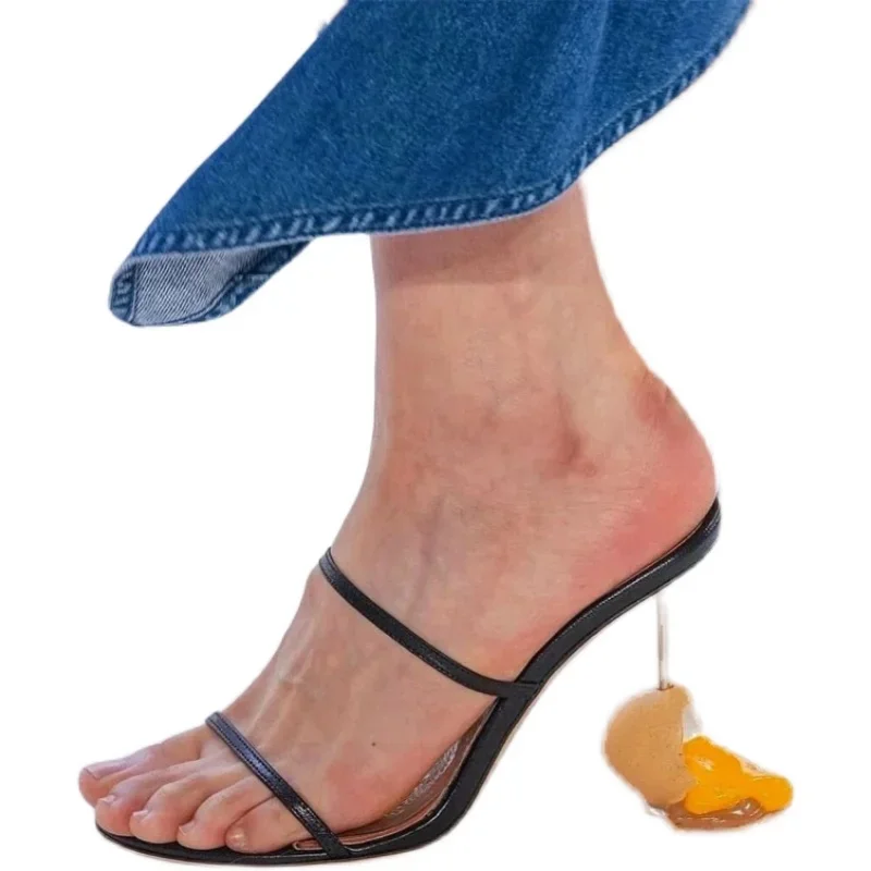 여름 스트랩 샌들 오픈 발가락 하이힐 이상한 뒤꿈치 계 - Sandal Strappy Heeled 리뷰 및 가격
