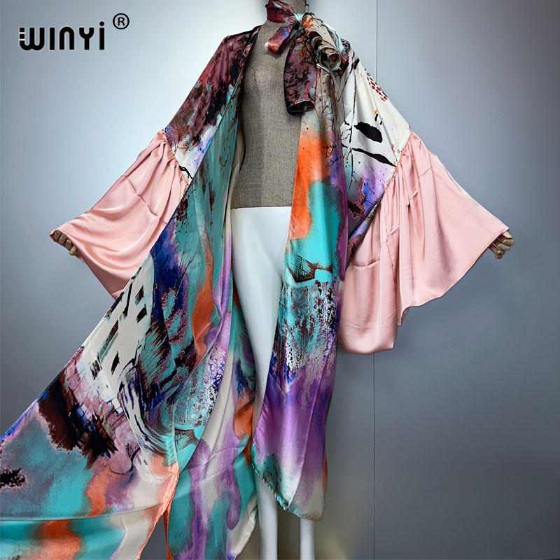 WINYI 여름 기모노 파티 드레스 비치웨어 수영복 커 - Cover Up Kaftan 리뷰 및 가격