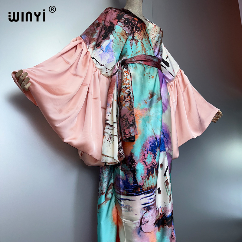 WINYI 여름 기모노 파티 드레스 비치웨어 수영복 커 - Cover Up Kaftan 리뷰 및 가격