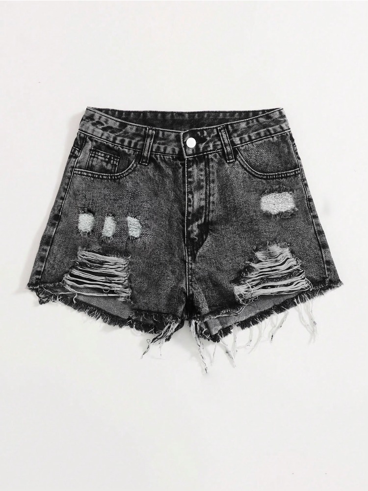 2026 뉴 빈티지 워싱 데님 반바지 여성 하이웨이스트 - Shorts Denim Frayed 리뷰 및 가격