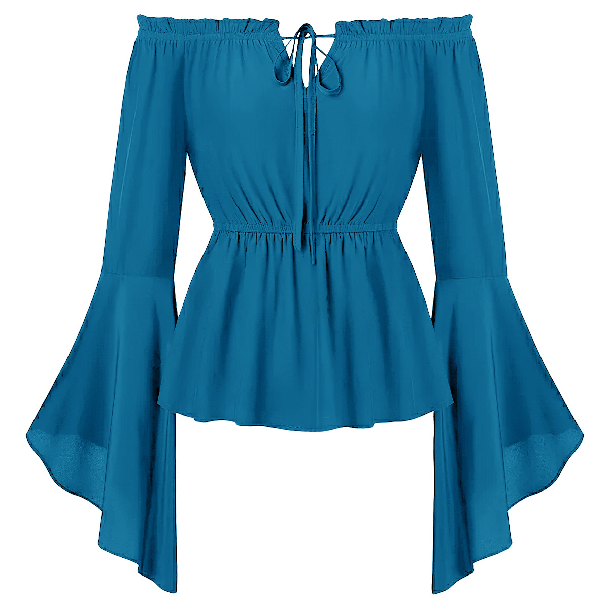오프숄더 중세풍 의상 블라우스 여성 르네상스 플레어 슬 - Blouse Off Shoulder 리뷰 및 가격