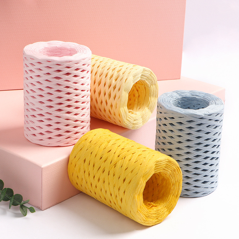 150M 자연 라피아 짚 원사 뜨개질 크로 셰 뜨개질  - Crochet Bag Raffia 리뷰 및 가격