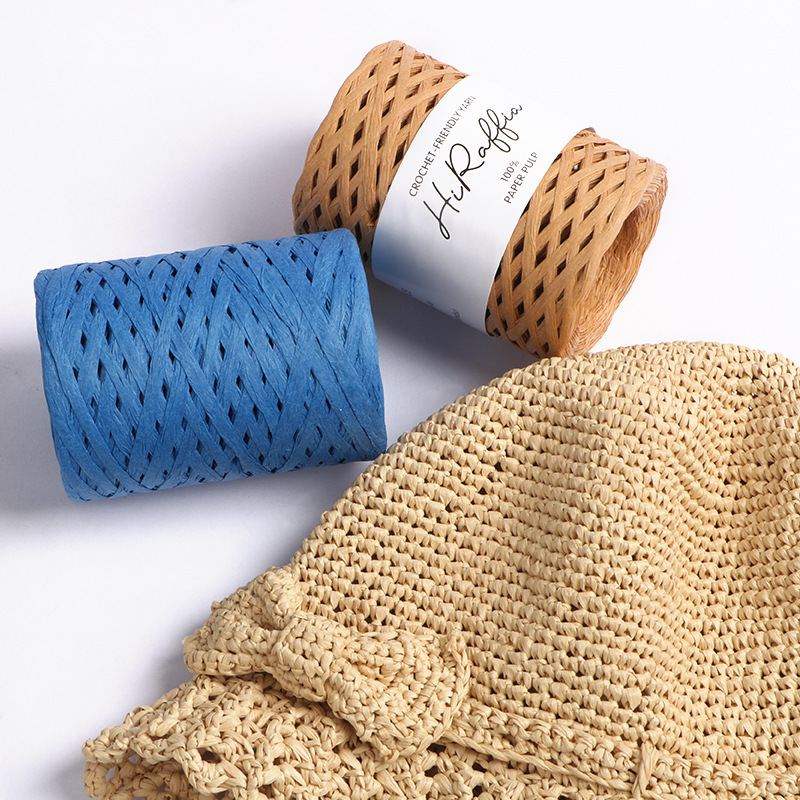 150M 자연 라피아 짚 원사 뜨개질 크로 셰 뜨개질  - Crochet Bag Raffia 리뷰 및 가격