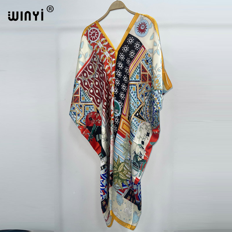 WINYI 보헤미안 패션 프린트 여성용 비치 드레스,  - Cover Up Kaftan 리뷰 및 가격