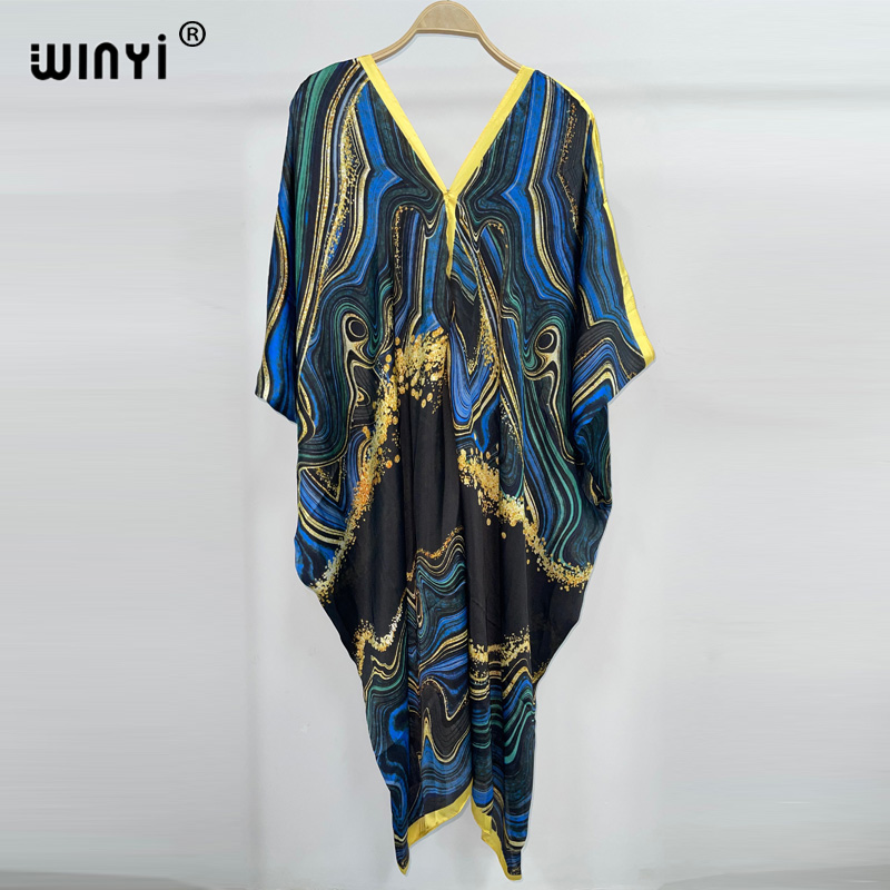 WINYI 보헤미안 패션 프린트 여성용 비치 드레스,  - Cover Up Kaftan 리뷰 및 가격