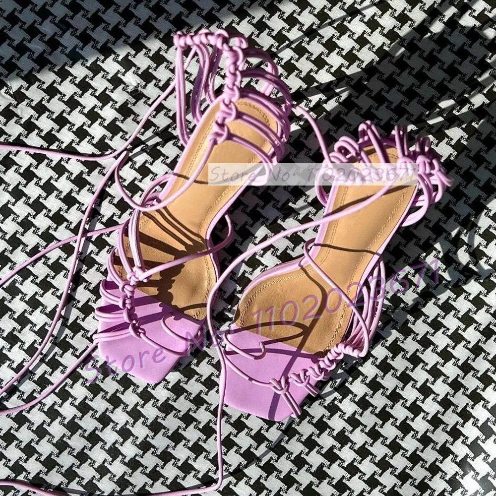 여성용 시크 유선형 레이스업 케이지 샌들, 섹시한 스퀘 - Sandal Strappy Heeled 리뷰 및 가격