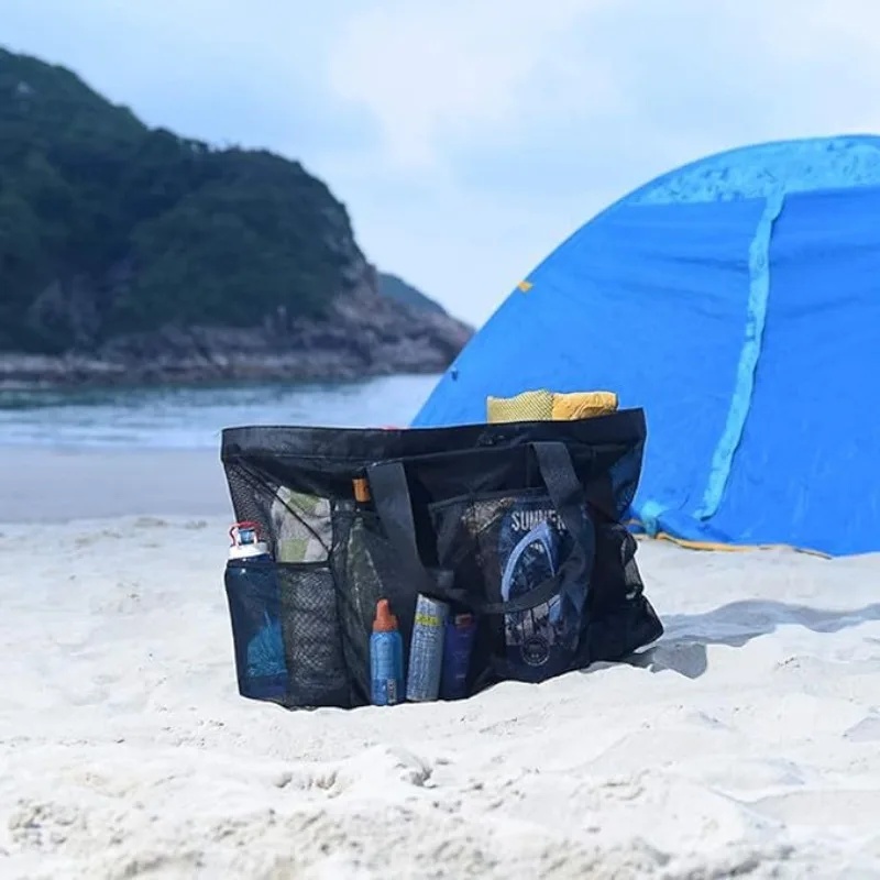 2026 신형 대용량 메쉬 비치 토트백 다용도 포켓 수 - Tote Bag Beach 리뷰 및 가격