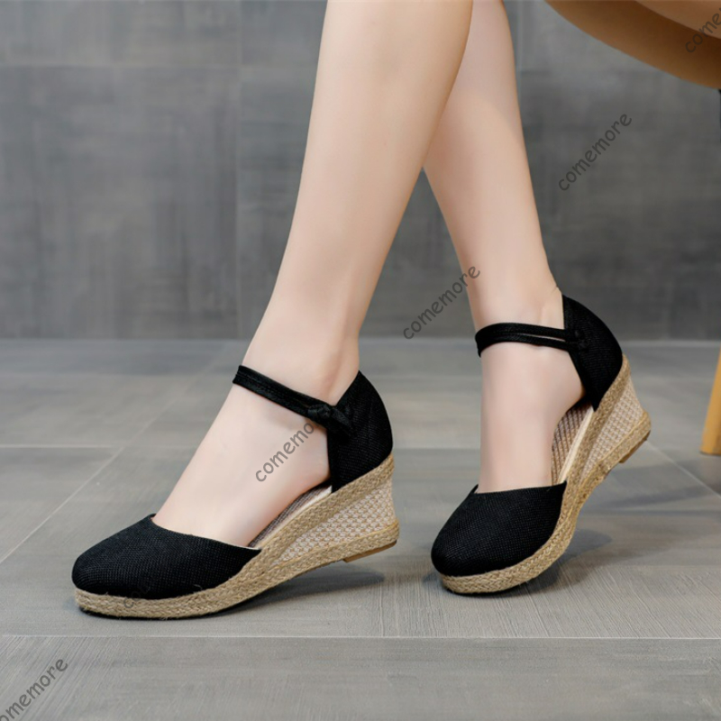 Comemore 샌들 하이힐 여름 신발 2025 새로운 - Wedge Espadrille Women 리뷰 및 가격