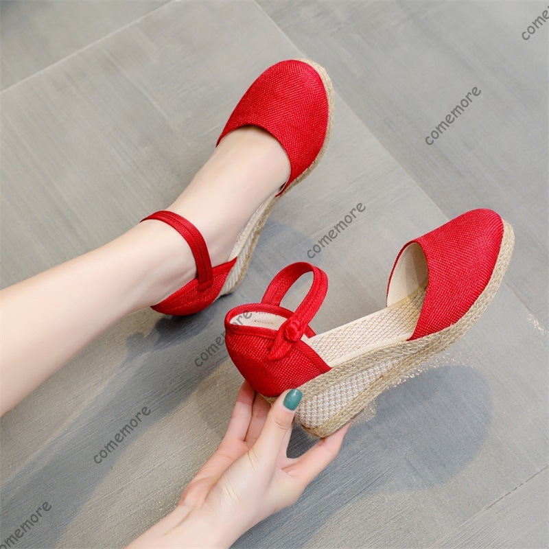 Comemore 샌들 하이힐 여름 신발 2025 새로운 - Wedge Espadrille Women 리뷰 및 가격