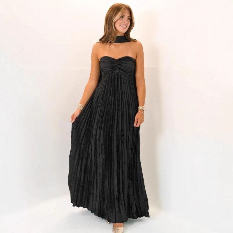 웨딩 게스트 드레스 우아한 파티 프롬 롱 드레스 V넥  - Maxi Dress Halter 리뷰 및 가격