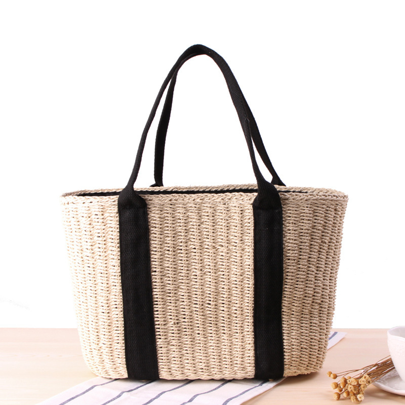 트렌디 밀짚 여성 토트백, 럭셔리 디자이너 라탄 우븐  - Crochet Bag Raffia 리뷰 및 가격