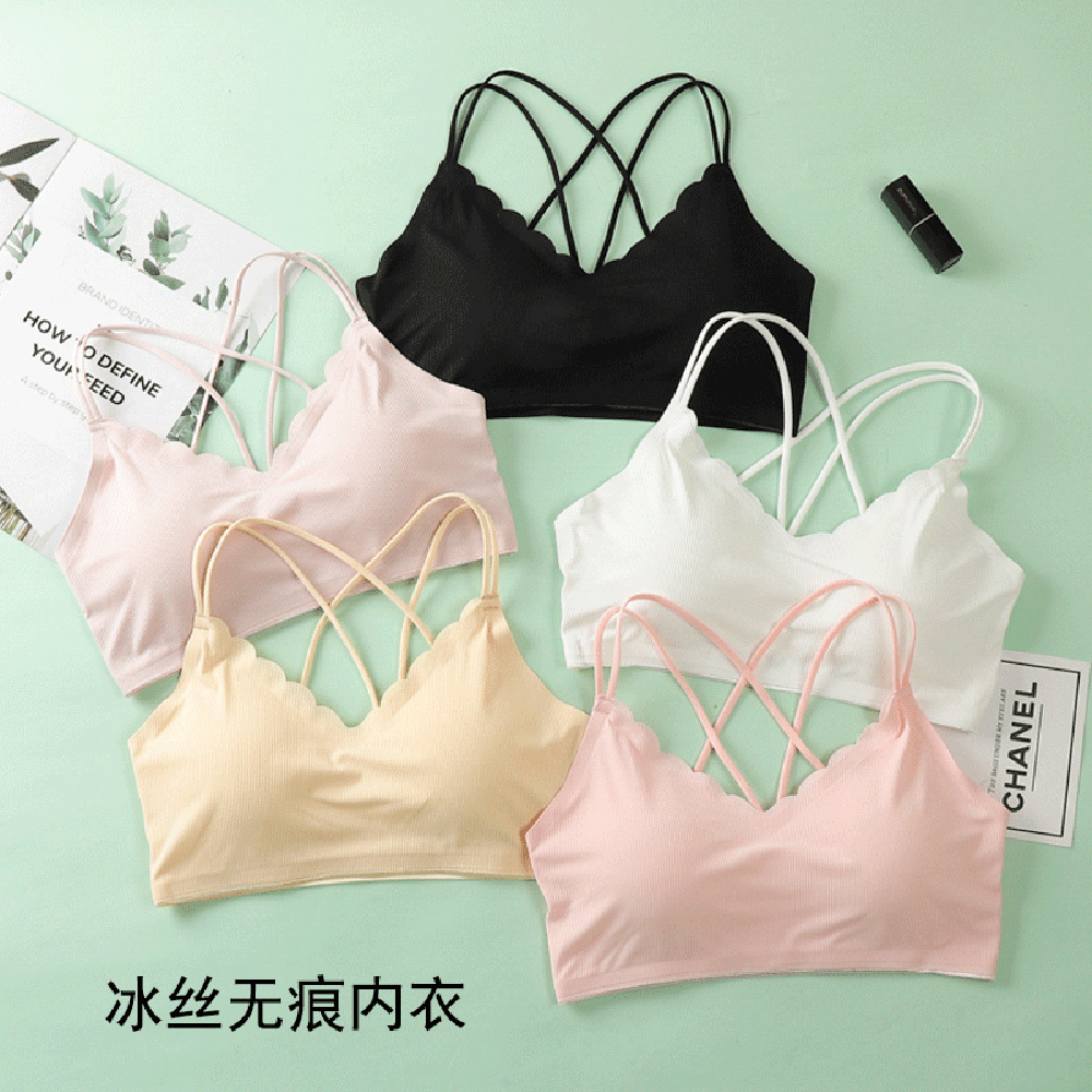 여성용 섹시한 란제리 심리스 스포츠 브래지어, 끈이 없 - Bralette Triangle Set 리뷰 및 가격