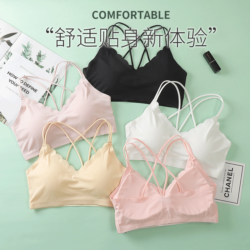 여성용 섹시한 란제리 심리스 스포츠 브래지어, 끈이 없 - Bralette Triangle Set 리뷰 및 가격
