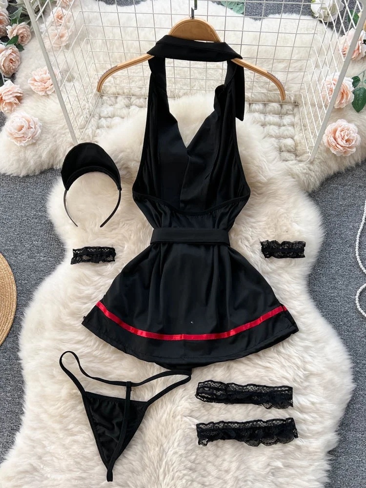 에로틱 패션 섹시 홀터 란제리 드레스 여름 V넥 빈티지 - Maxi Dress Halter 리뷰 및 가격