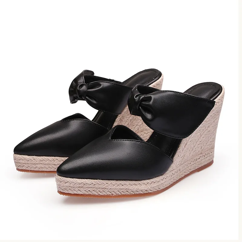 여성용 하이힐 샌들 에스파드리유 웨지힐 뾰족한 앞코 뮬 - Wedge Espadrille Women 리뷰 및 가격
