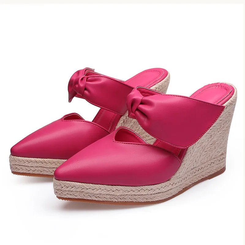 여성용 하이힐 샌들 에스파드리유 웨지힐 뾰족한 앞코 뮬 - Wedge Espadrille Women 리뷰 및 가격