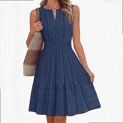 봄 여름 여성 민소매 랩 V넥 플리츠 코튼 린넨 드레스 - Linen Dress Wrap 리뷰 및 가격