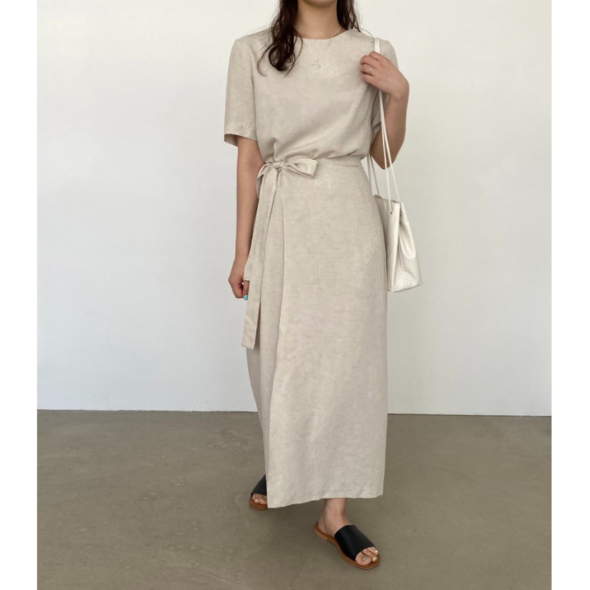 벨트가 있는 우아한 코튼 린넨 랩 드레스, 24세 미만 - Linen Dress Wrap 리뷰 및 가격