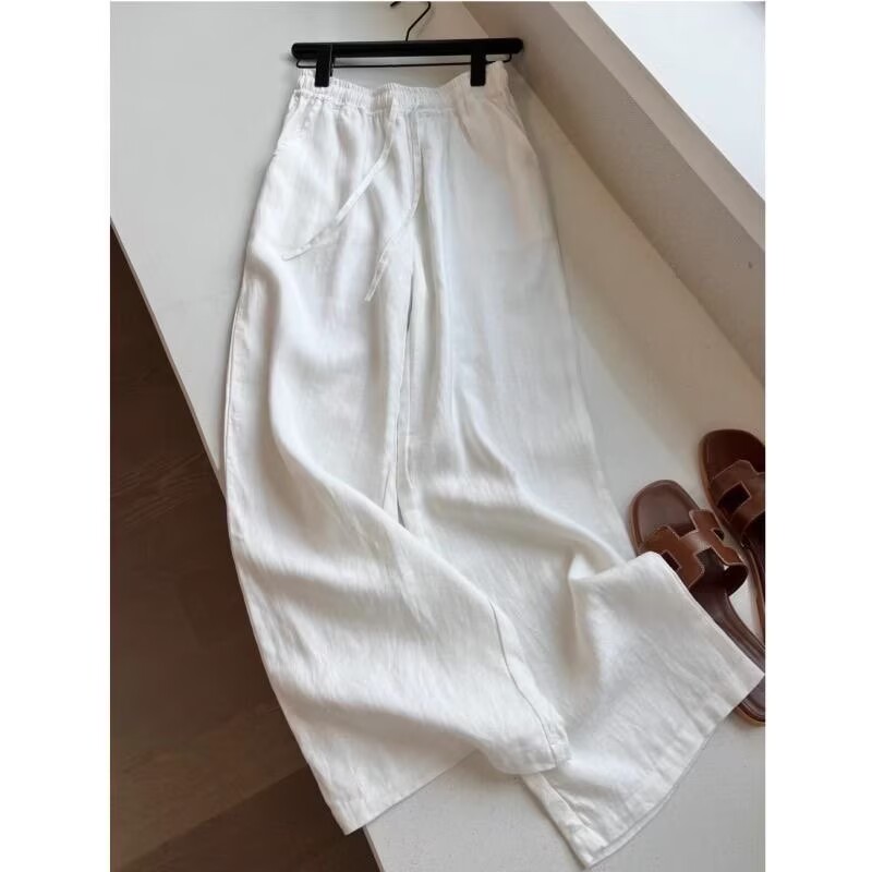 한국 화이트 코튼 린넨 와이드 레그 팬츠 셔츠 세트 여 - Linen Pant Wide 리뷰 및 가격
