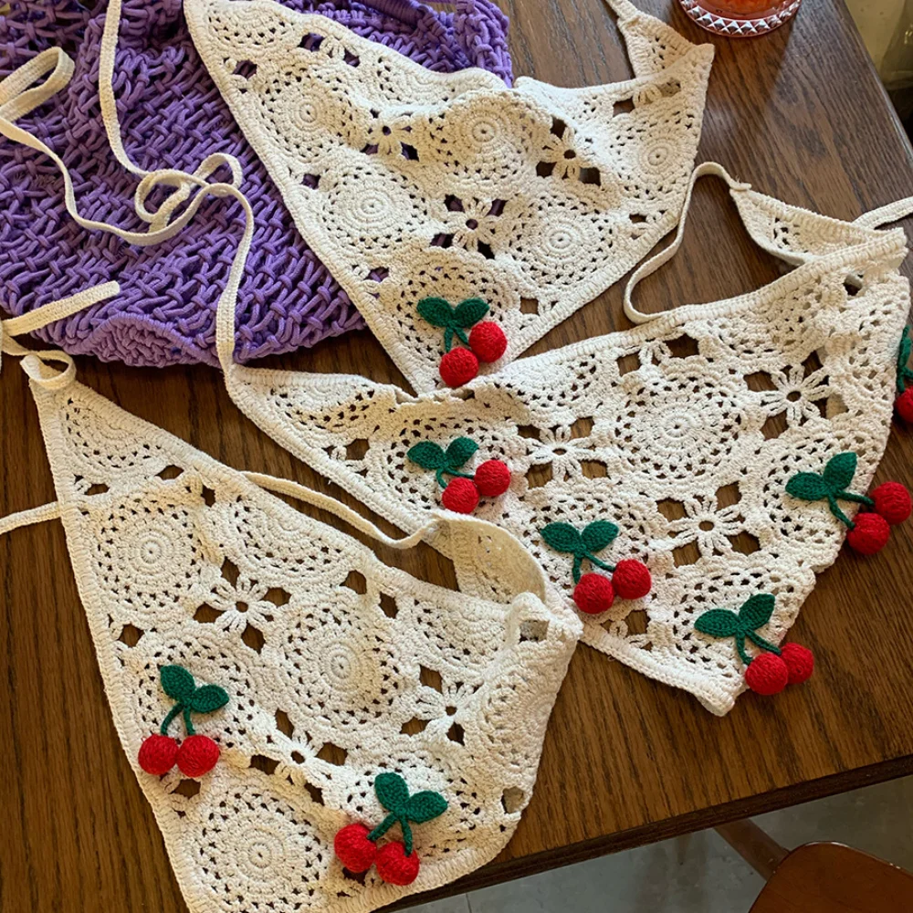 달콤한 프랑스 전원풍 삼각형 헤어밴드 수제 크로셰 작은 - Headband Summer Knit 리뷰 및 가격