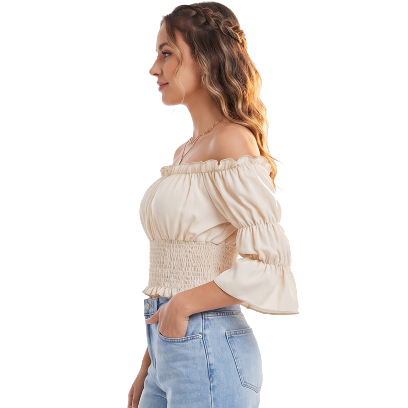 르네상스 블라우스 여성용 탑 반팔 오프숄더 탑 해적 코 - Blouse Off Shoulder 리뷰 및 가격