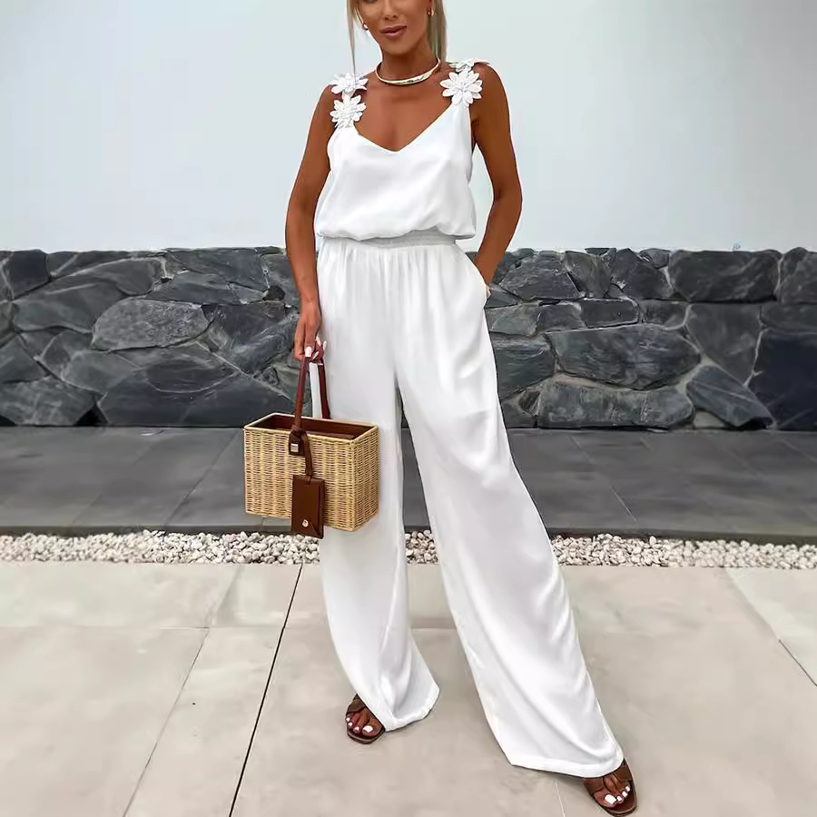 캐주얼 점프수트 스트랩 민소매 포켓 코튼 점프수트 릴렉 - Jumpsuit Linen Relaxed 리뷰 및 가격