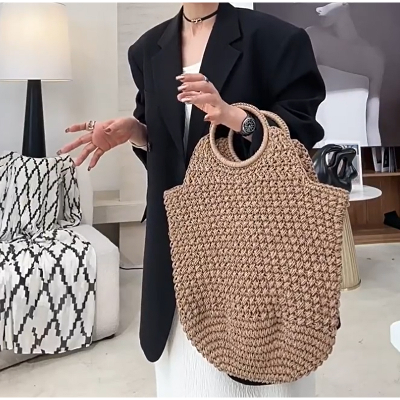 브랜드 짠 클러치 백 럭셔리 새로운 하이 엔드 해변 휴 - Crochet Bag Raffia 리뷰 및 가격