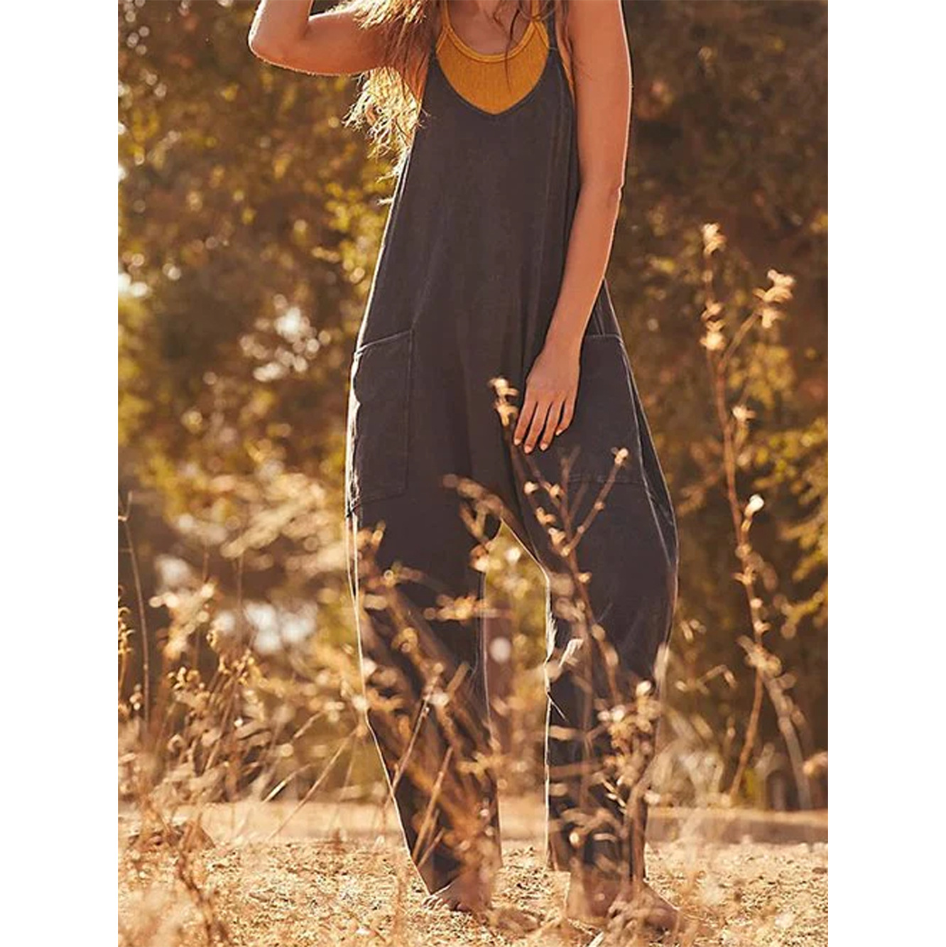 루즈핏 여름 점프수트 캐주얼 와이드 레그 점프수트 편안 - Jumpsuit Linen Relaxed 리뷰 및 가격
