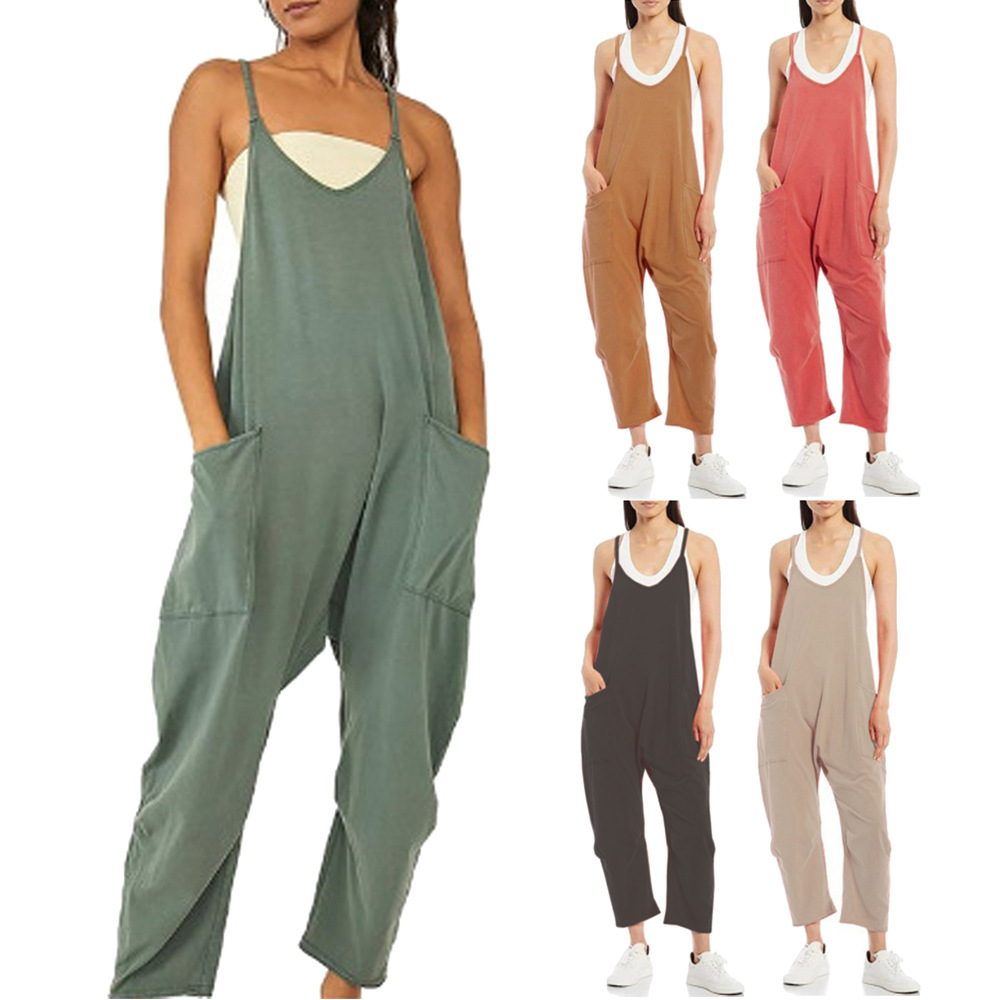 루즈핏 여름 점프수트 캐주얼 와이드 레그 점프수트 편안 - Jumpsuit Linen Relaxed 리뷰 및 가격