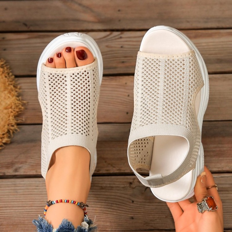 여성 플랫폼 샌들 여름 웨지 슈즈 메쉬 통기성 하이힐  - Wedge Espadrille Women 리뷰 및 가격