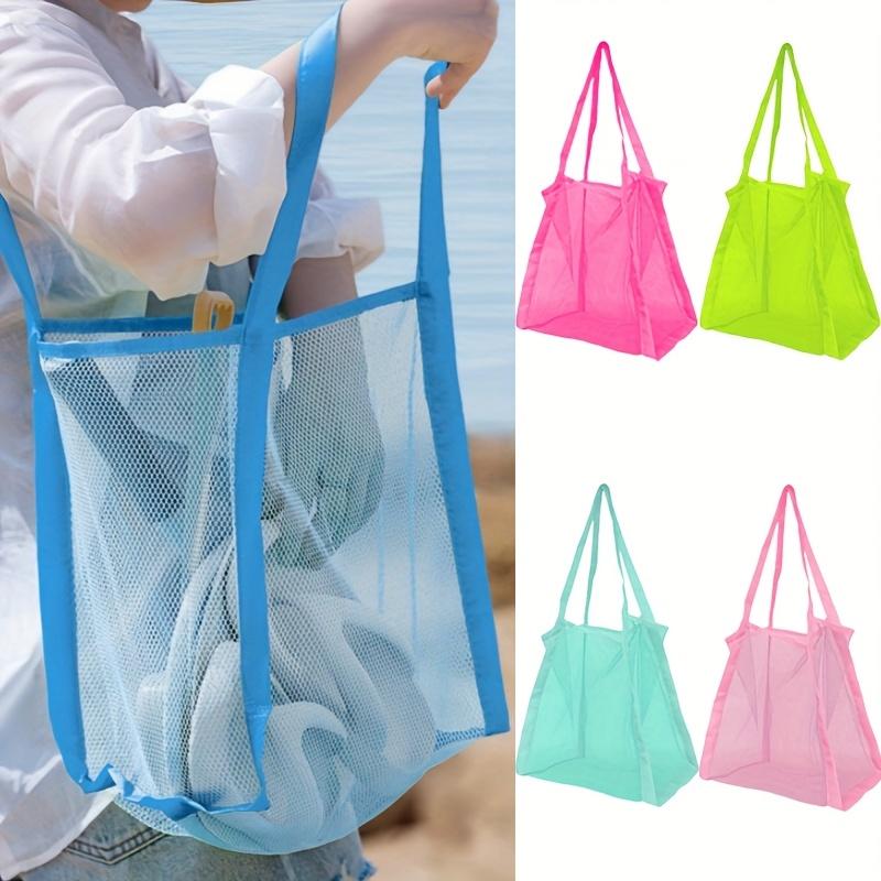 다채로운 색상의 대형 메쉬 비치백, 모래 방지 휴대용  - Tote Bag Beach 리뷰 및 가격