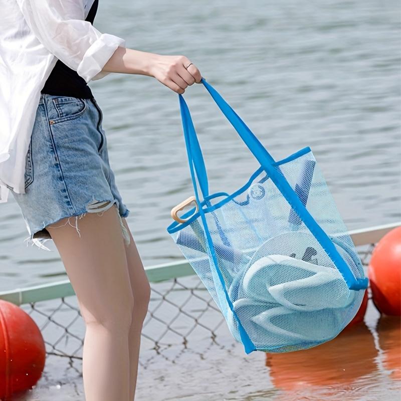 다채로운 색상의 대형 메쉬 비치백, 모래 방지 휴대용  - Tote Bag Beach 리뷰 및 가격